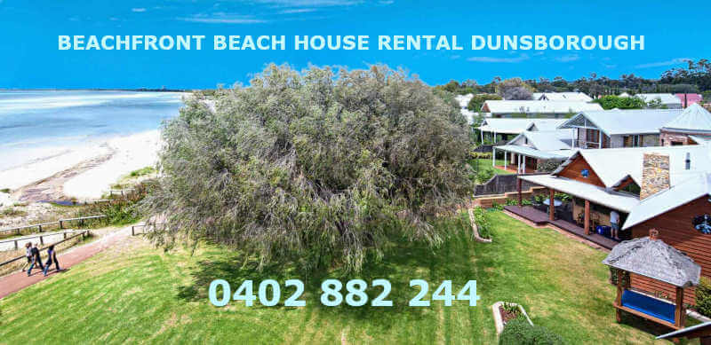 Beachfront holiday rental accommodation Dunsborough WA