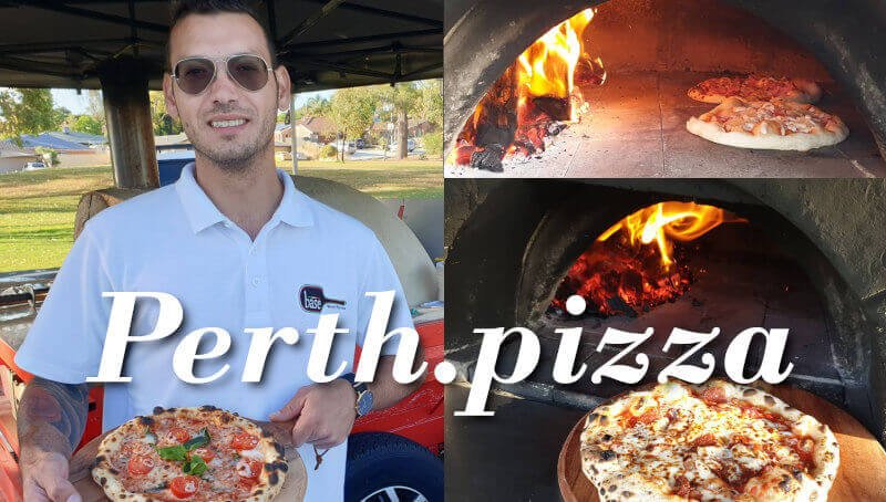 Wood fired pizza truck catering Perth.
